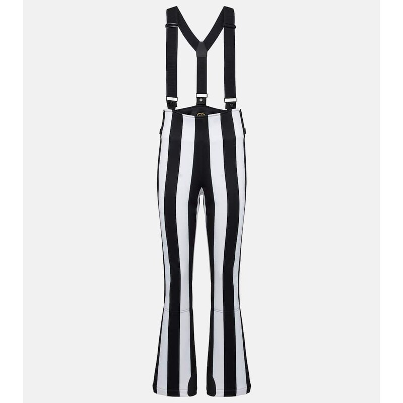 Goldbergh Lunira striped ski salopettes