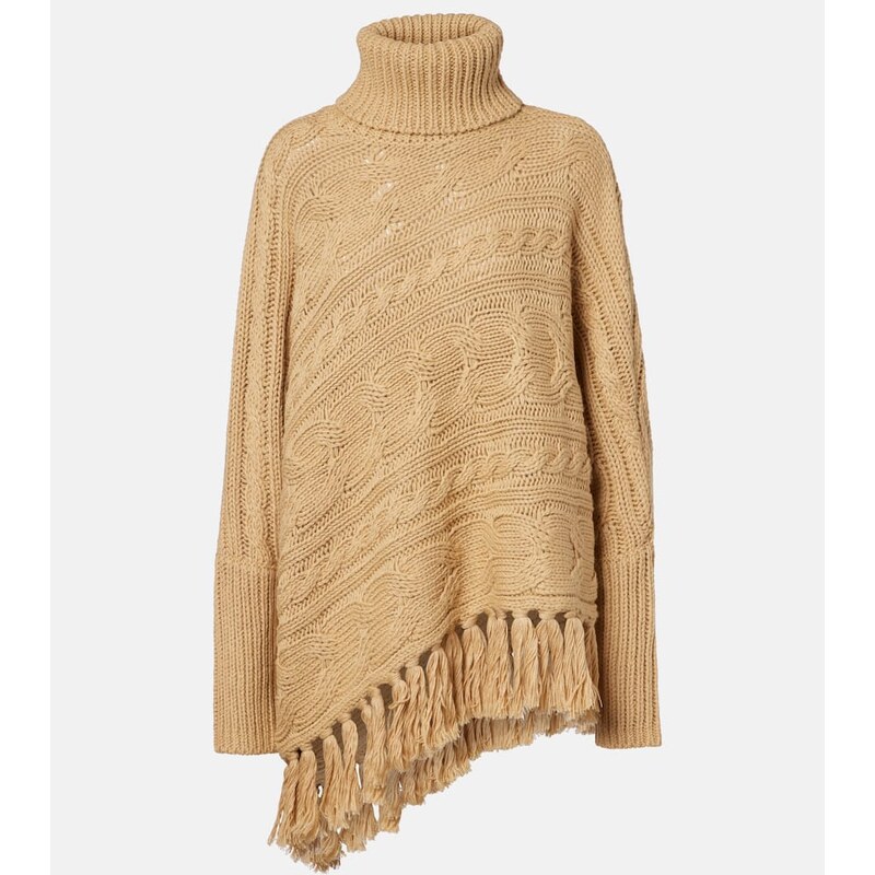 Goldbergh Asymmetric turtleneck wool-blend sweater
