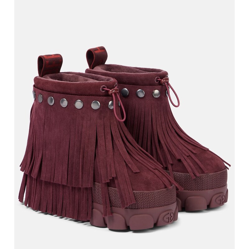Goldbergh Vergara fringed suede snow boots