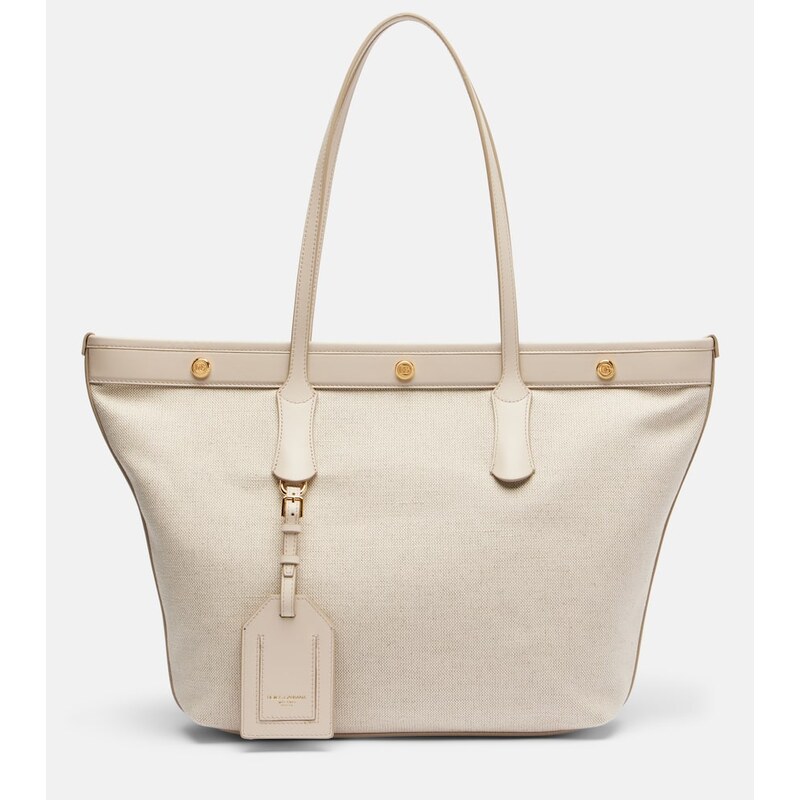 Dolce&Gabbana Canvas and leather tote bag