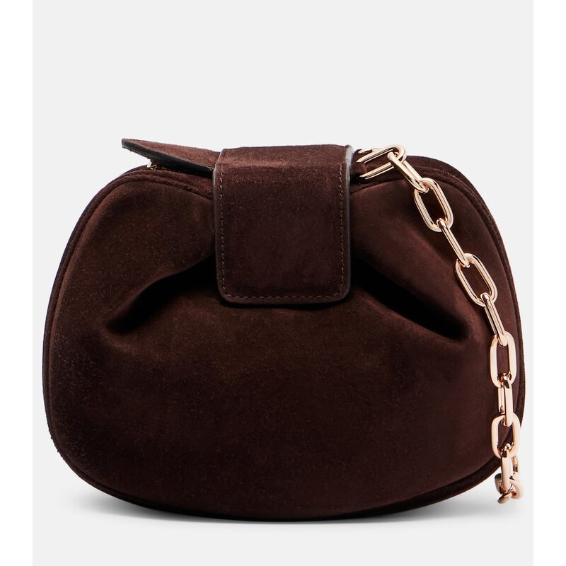 Gabriela Hearst Soft Demi suede clutch