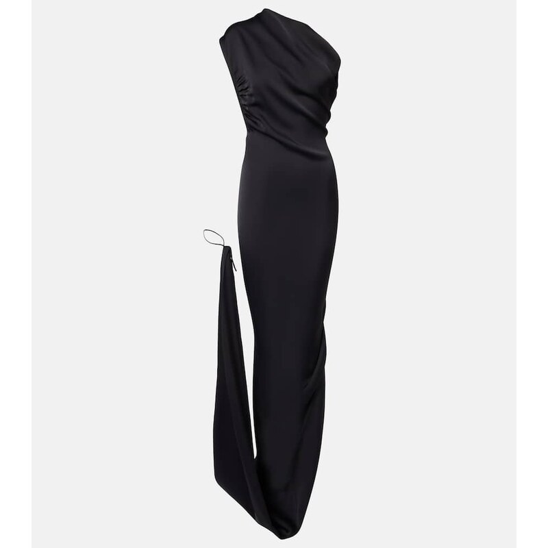 Vivienne Westwood Andreas draped one-shoulder satin gown