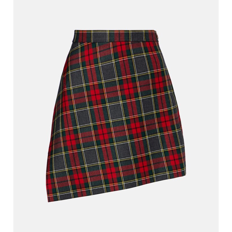 Vivienne Westwood Infinity plaid virgin wool miniskirt