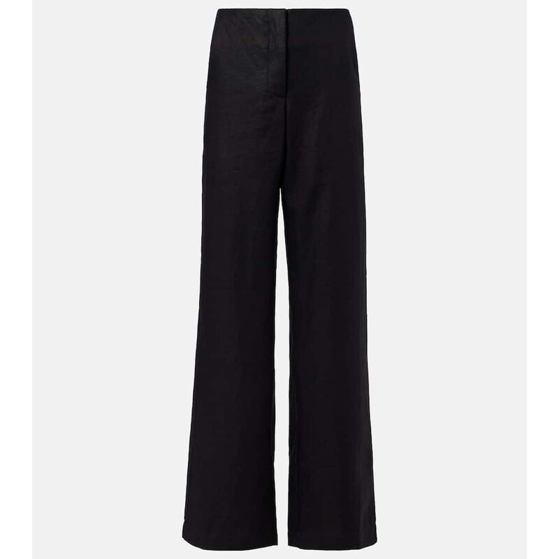 Faithfull Sanne high-rise linen straight pants