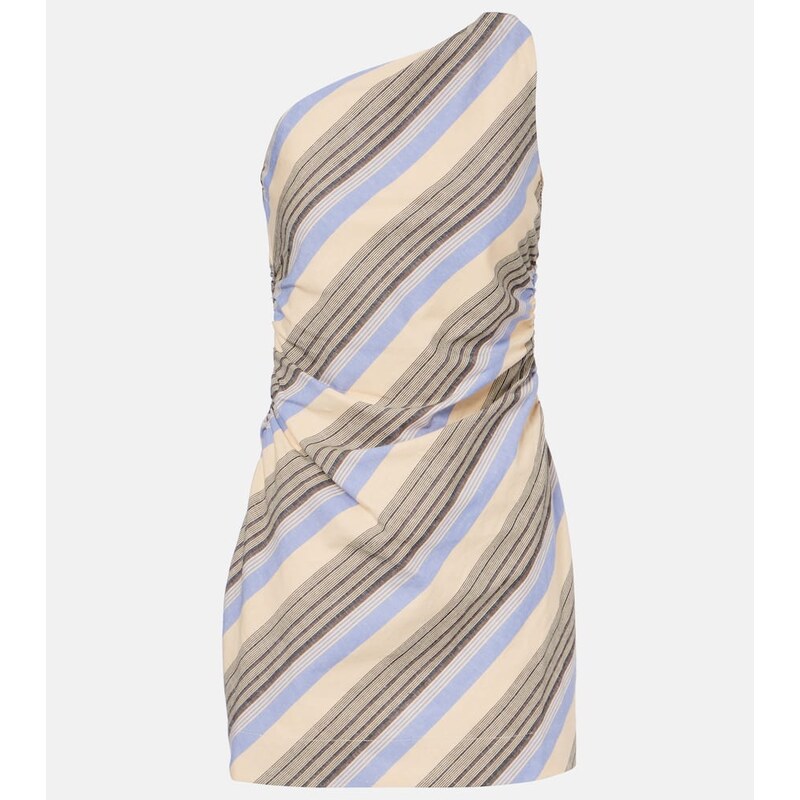 Faithfull Marga cotton and linen minidress