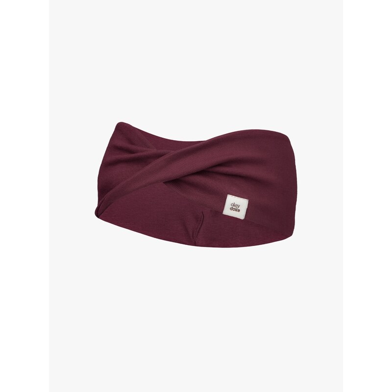 DOKE Čelenka organic s křížením Maroon 113282208