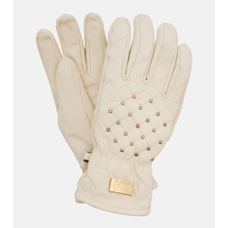 Goldbergh Glisten studded leather ski gloves
