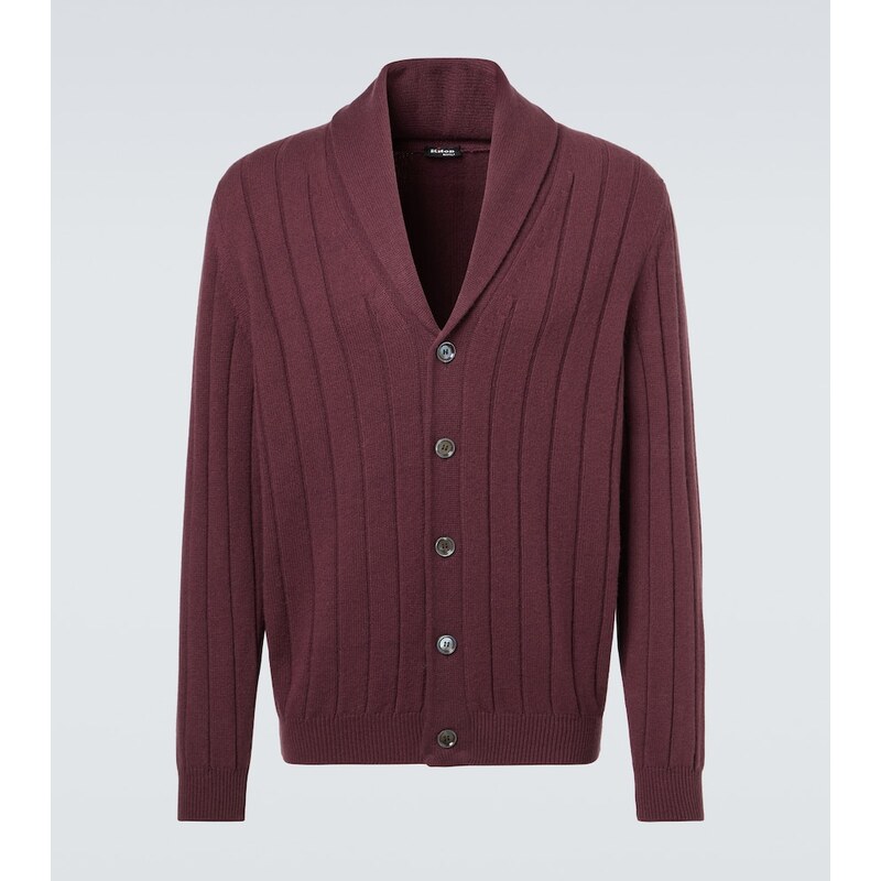 Kiton Rib-knitted cashmere cardigan