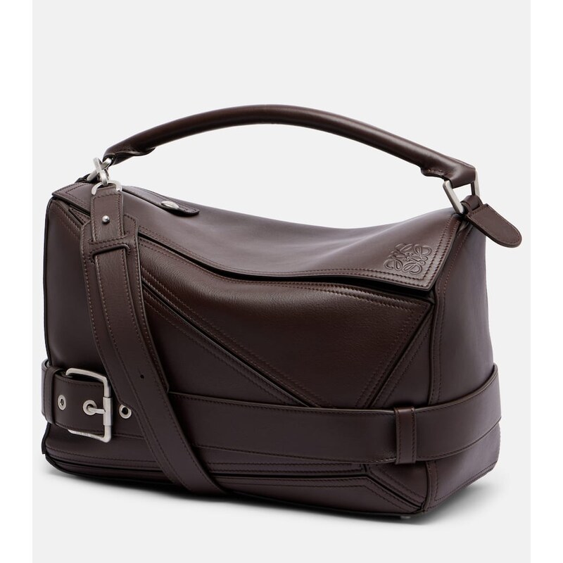 Loewe Puzzle Biker Large leather top-handle bag