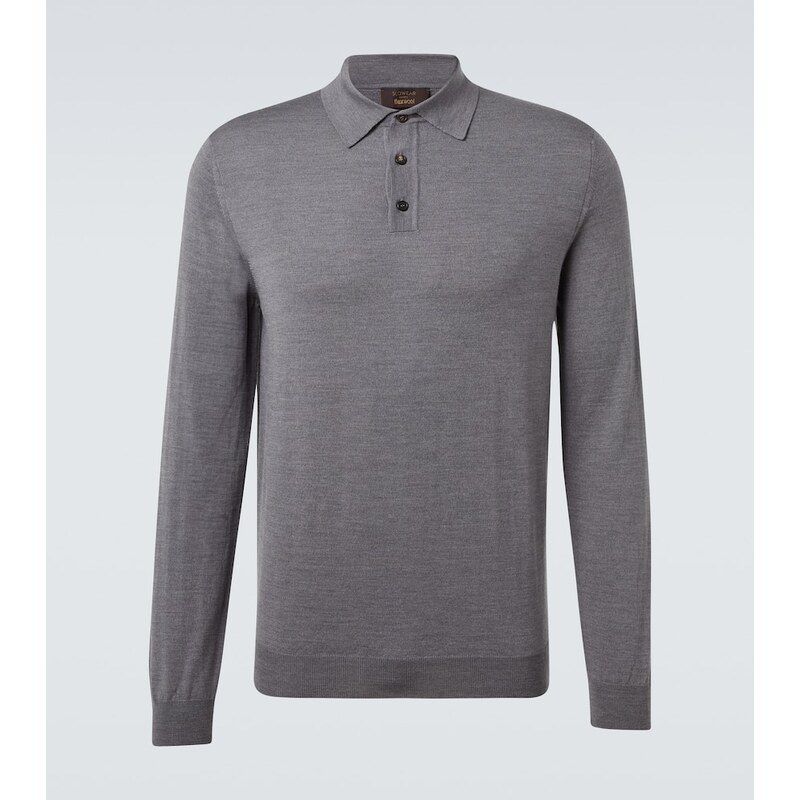 Incotex Wool-blend polo shirt