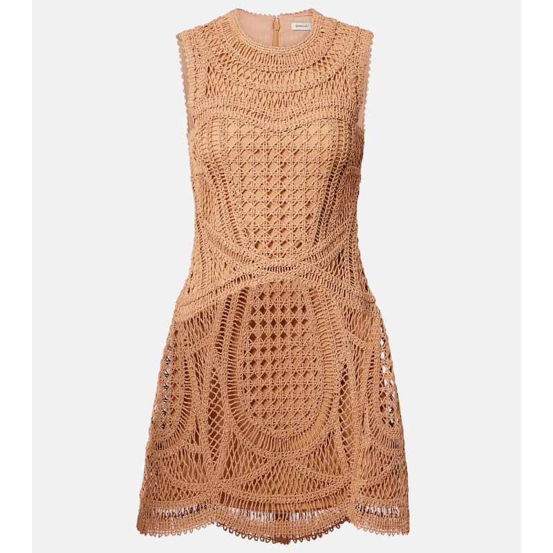 Simkhai Coen raffia-blend minidress