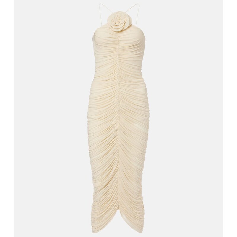 Magda Butrym Ruched halterneck midi dress