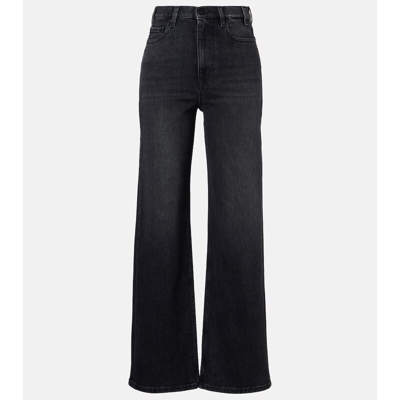 AG Jeans New Baggy mid-rise wide-leg jeans
