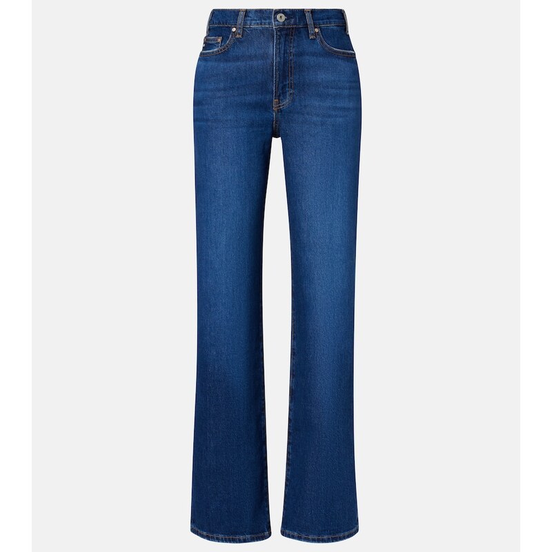 AG Jeans New Baggy mid-rise wide-leg jeans