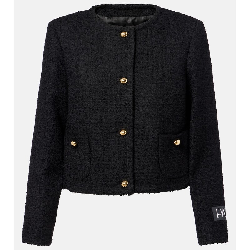 Patou Wool-blend tweed jacket