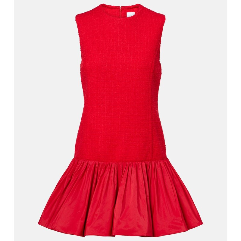 Patou Tweed and faille minidress