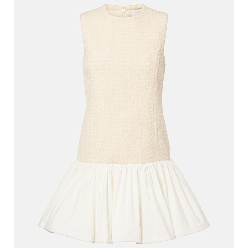Patou Tweed and faille minidress