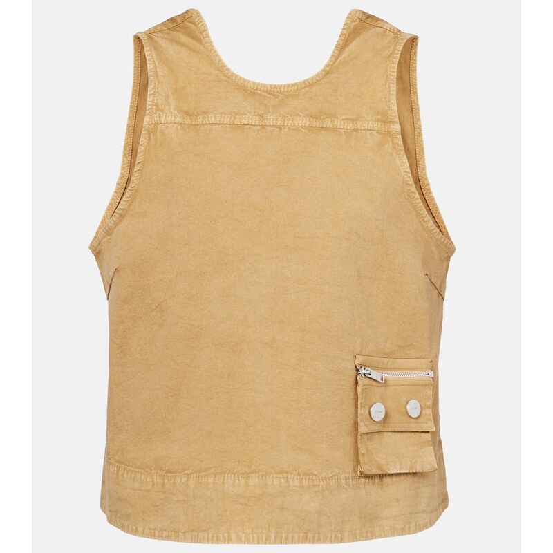 Ganni Cotton-blend top