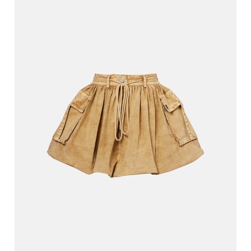 Ganni Cotton-blend miniskirt
