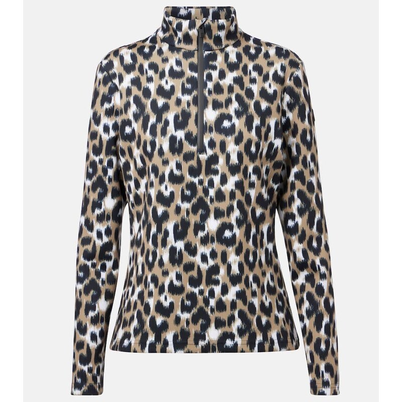 Fusalp Orion leopard-print ski top