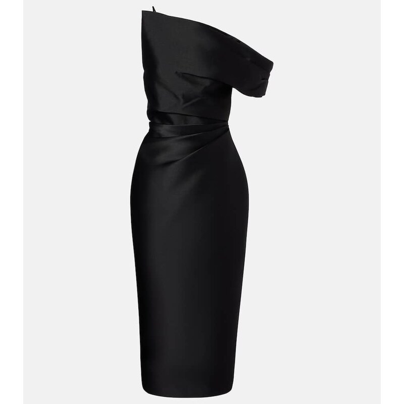 Solace London Ellison one-shoulder cocktail dress