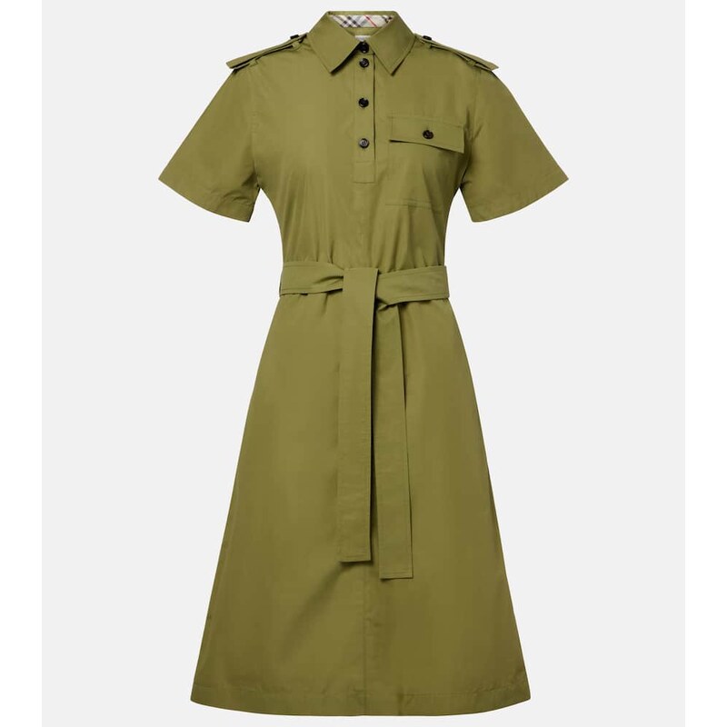 Burberry Belted cotton shirt dress