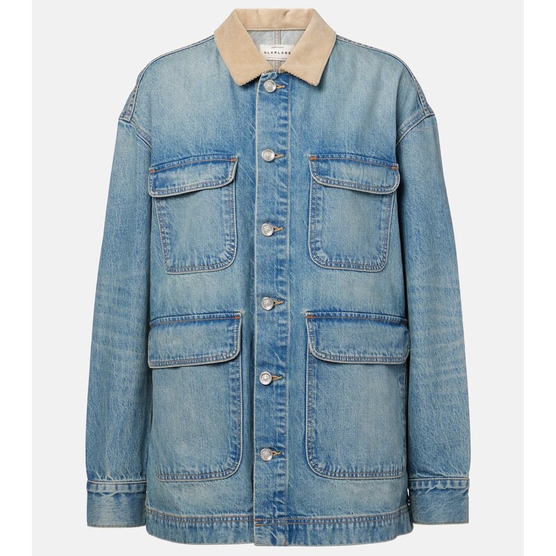 Slvrlake Hayden corduroy-trimmed denim jacket