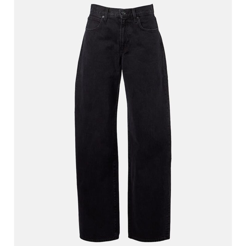 SLVRLAKE Tess Long high-rise barrel-leg jeans