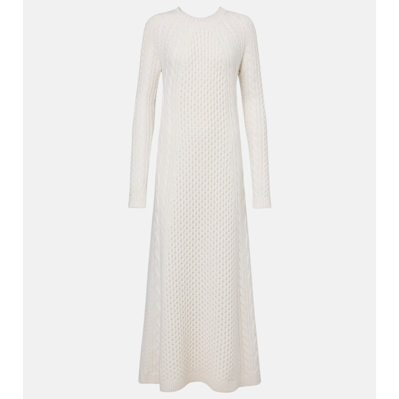 Lisa Yang Nyla cable-knit cashmere maxi dress