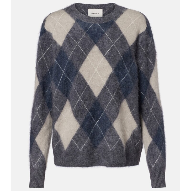 Lisa Yang Margy argyle cashmere sweater