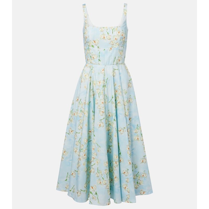 Emilia Wickstead Mona floral cotton midi dress