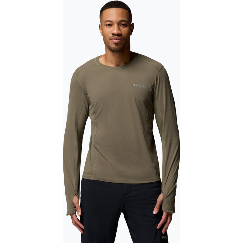 Pánské tričko Longsleeve Columbia Diamond Peak Pro Crew stone