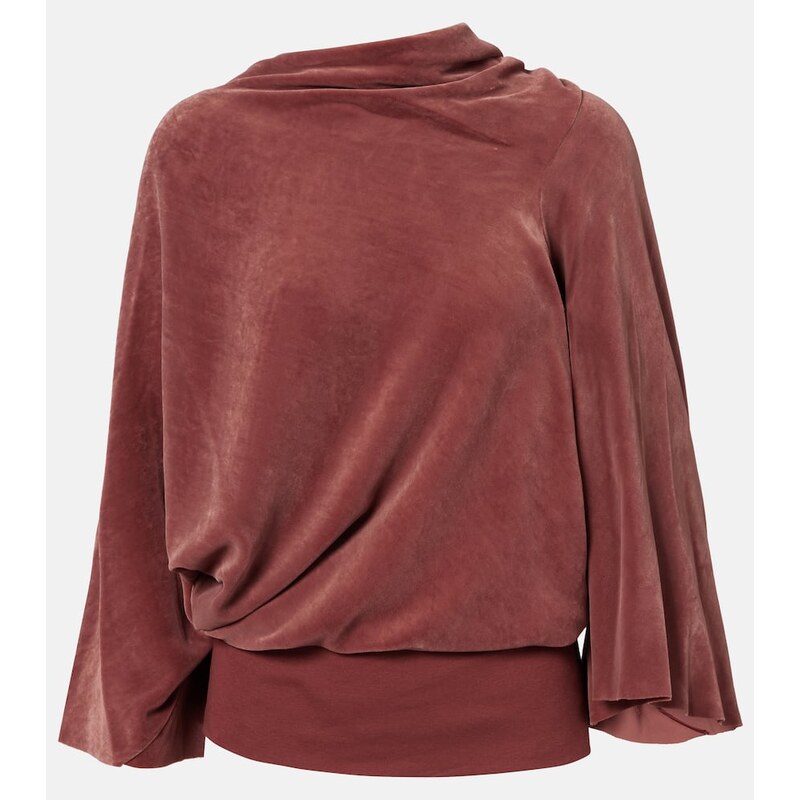 Rick Owens Draped charmeuse top