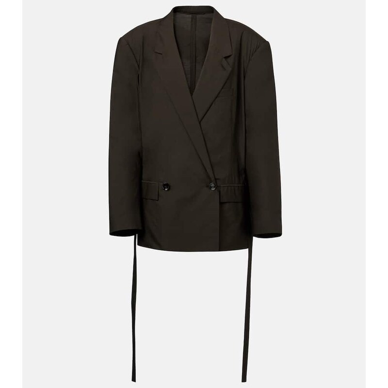 Lemaire Belted cotton and silk blazer