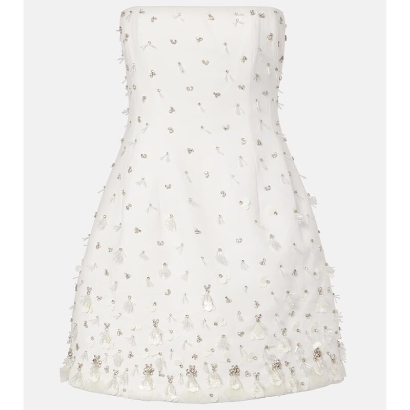 Simkhai Bridal Yasmin embellished minidress