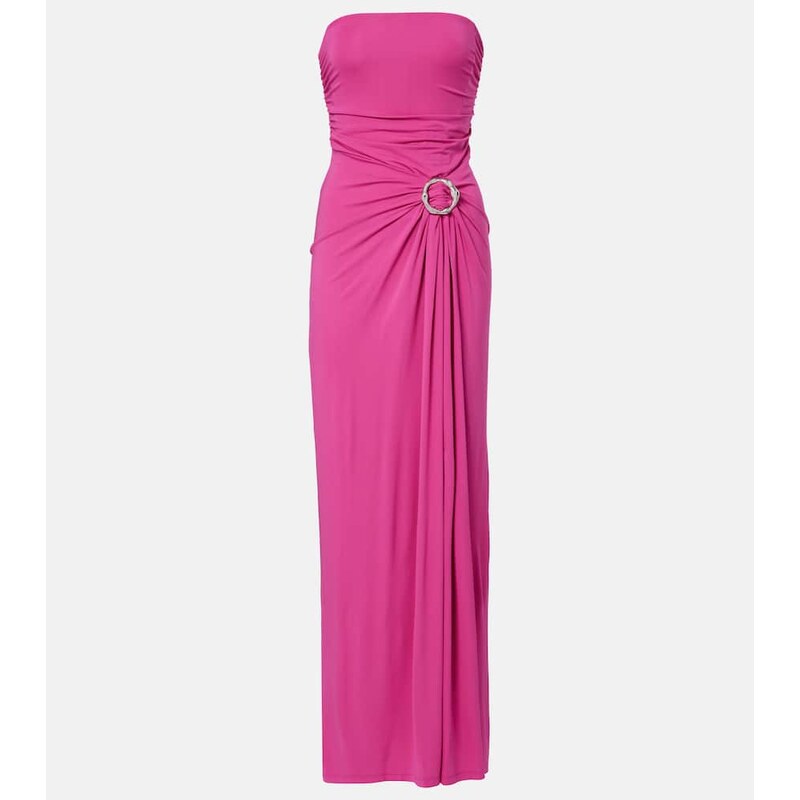 Simkhai Emma gathered jersey bustier dress