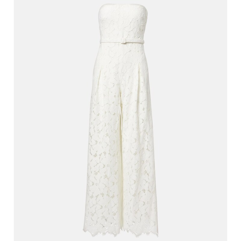 Simkhai Rebecca strapless lace jumpsuit