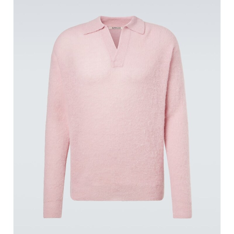 Auralee Alpaca-blend sweater