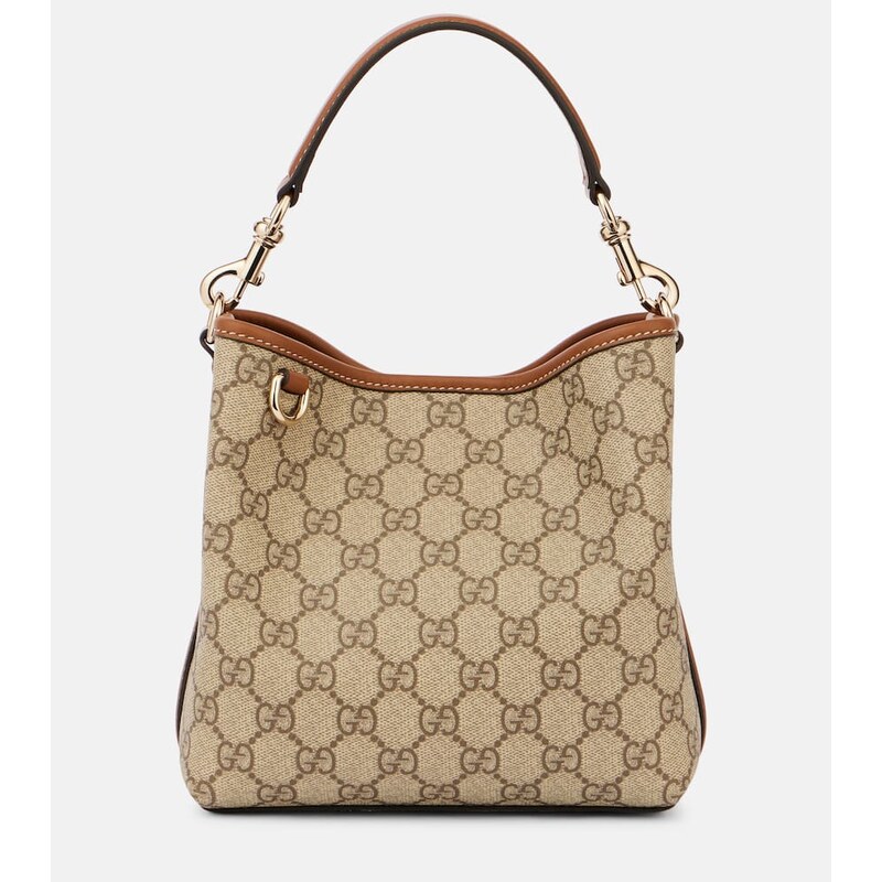 Gucci GG Emblem Small canvas bucket bag