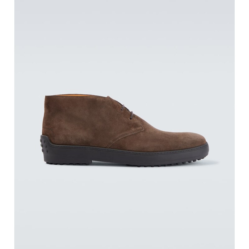 Tods Suede combat boots
