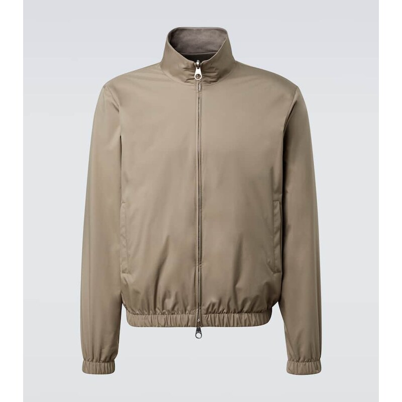 Loro Piana Reversible cashmere-trimmed bomber jacket