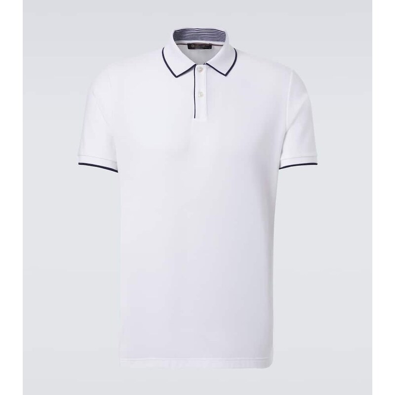 Loro Piana Cotton-blend piquÃ polo shirt