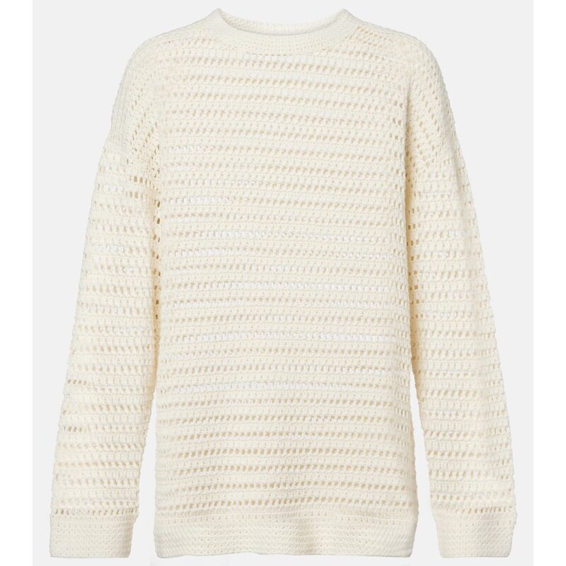 Leset Lucy crochet cotton sweater