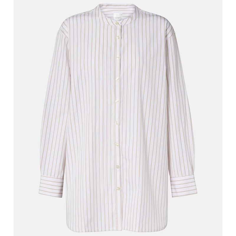 Leset Yoshi striped cotton-blend shirt