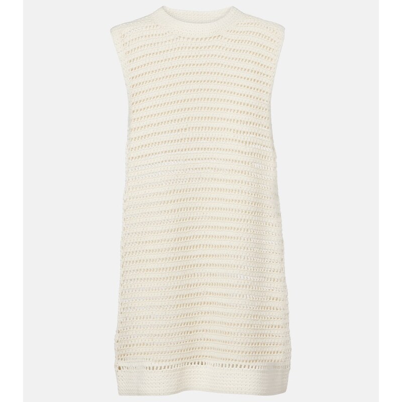 Leset Lucy crochet cotton minidress