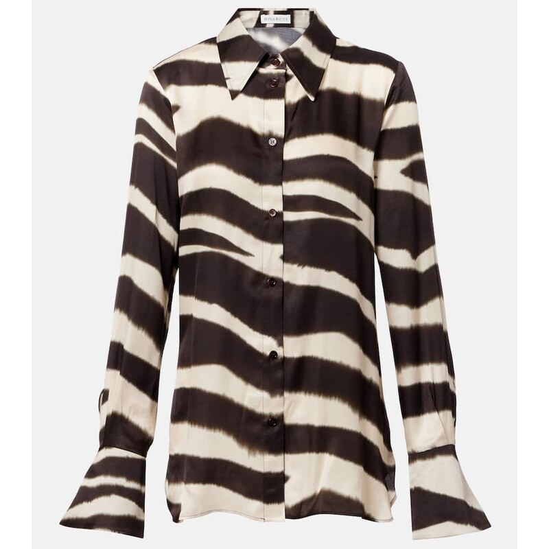 Nina Ricci Printed satin shirt