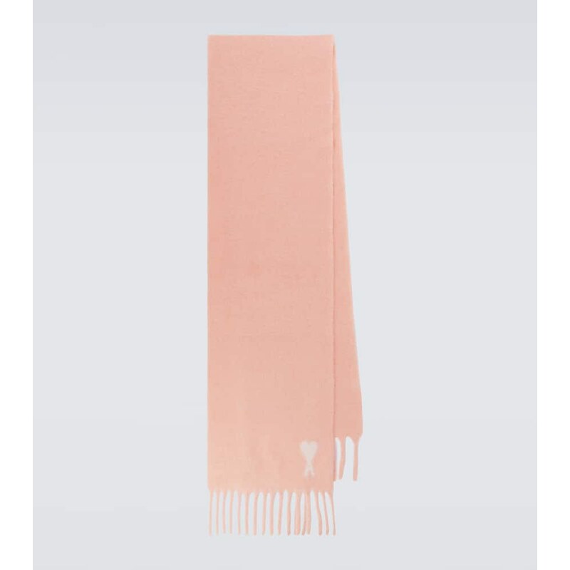 Ami Paris Ami de CÅur alpaca and wool-blend scarf