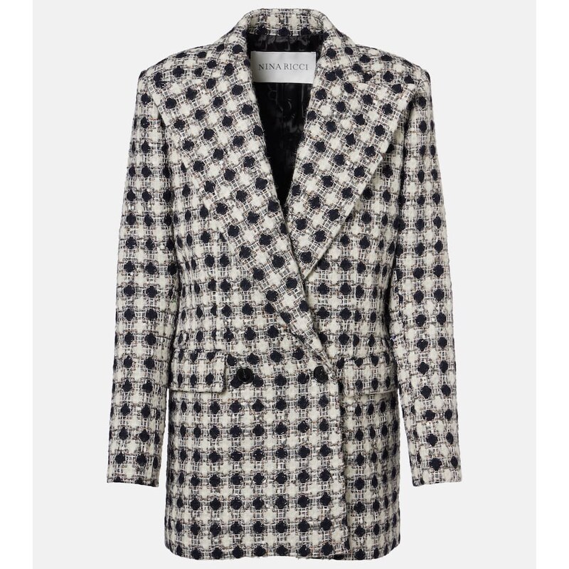 Nina Ricci Double-breasted tweed blazer