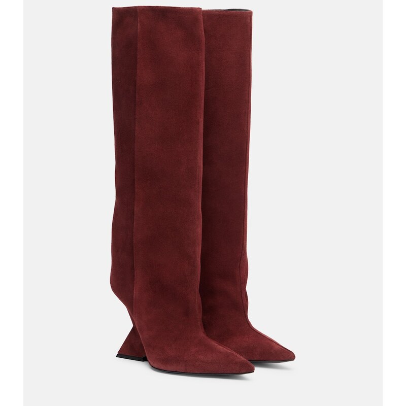 The Attico Cheope 105 suede knee-high boots