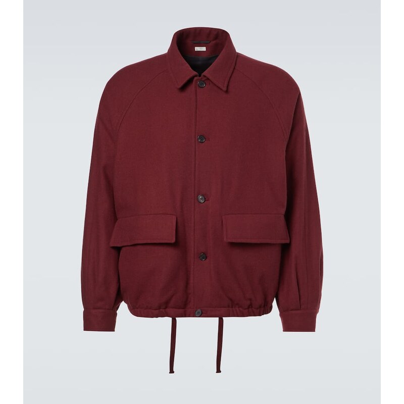 A.Presse Cashmere blouson bunda ve burgundové barvě